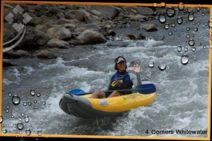 a person riding a surf board